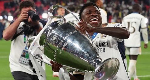 فينيسيوس لاعب الموسم.. ريال مدريد يهيمن على جوائز الأفضل في دوري أبطال أوروبا (فيديو)